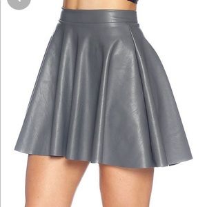 Grey Route 66 Skater Skirt - L